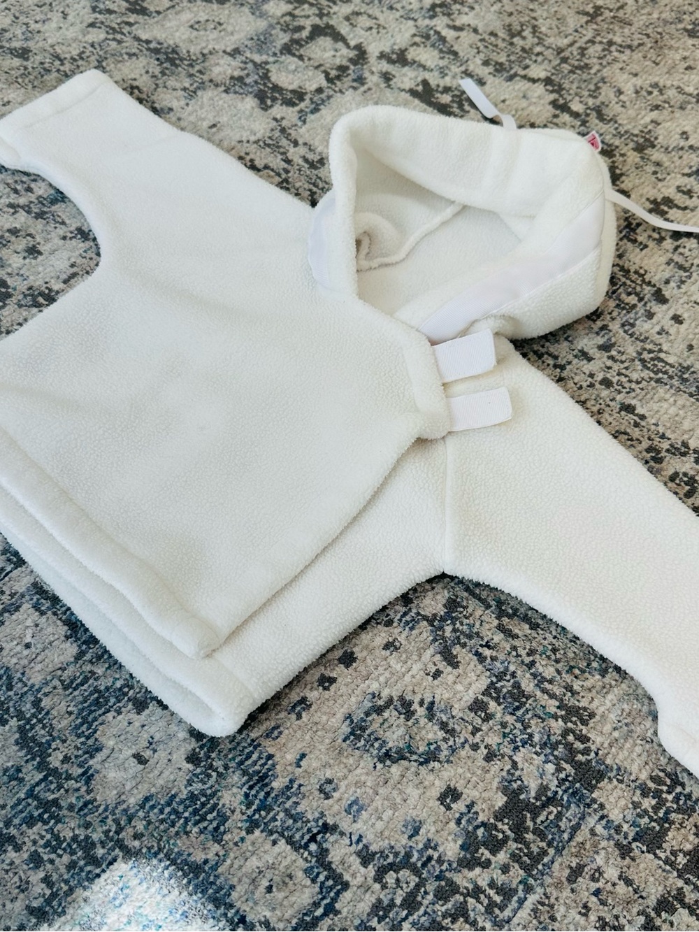 Kids White Widgeon Fleece Hooded Balaclava 🐑